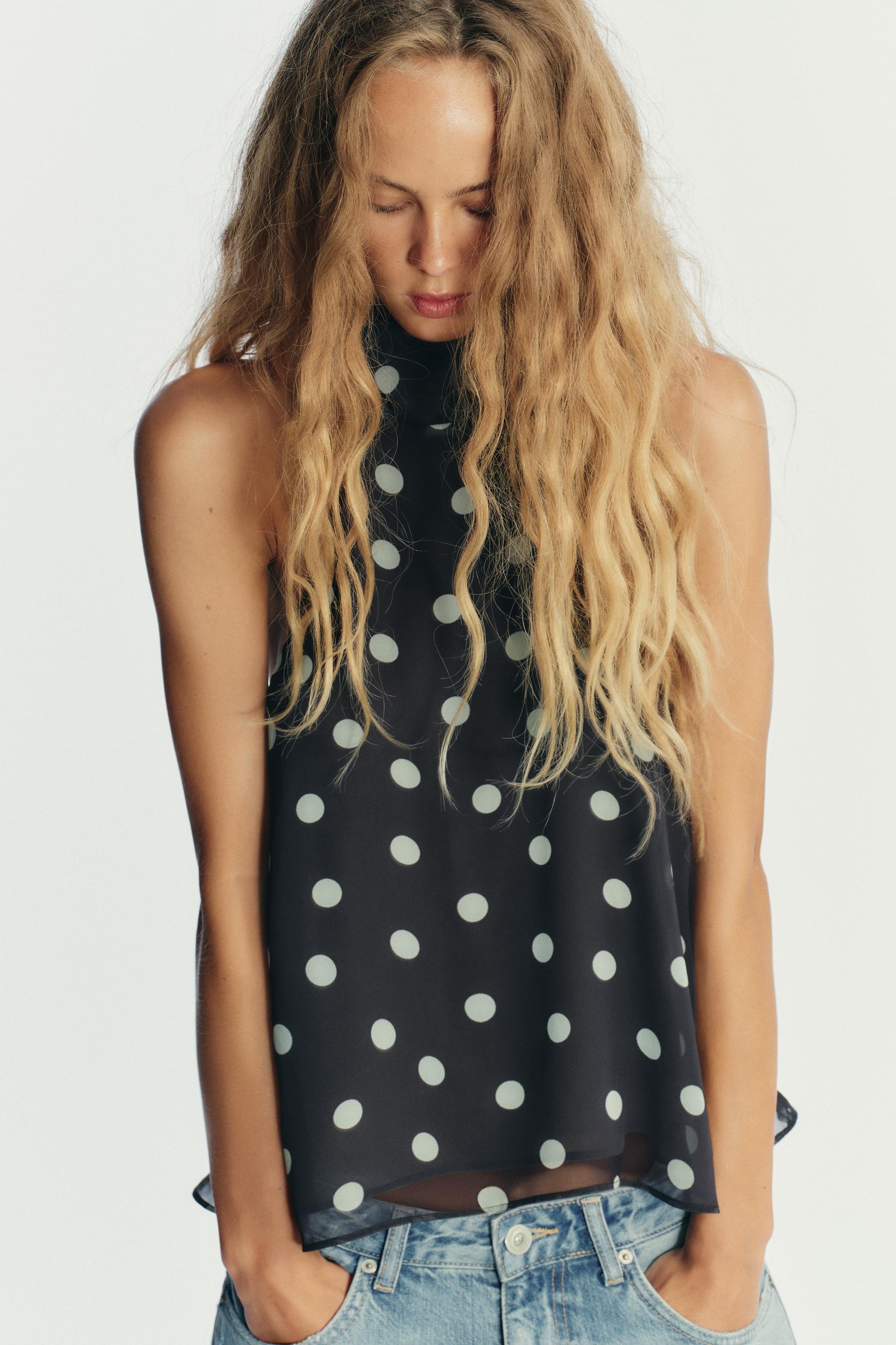 Polka Dot Halter Top