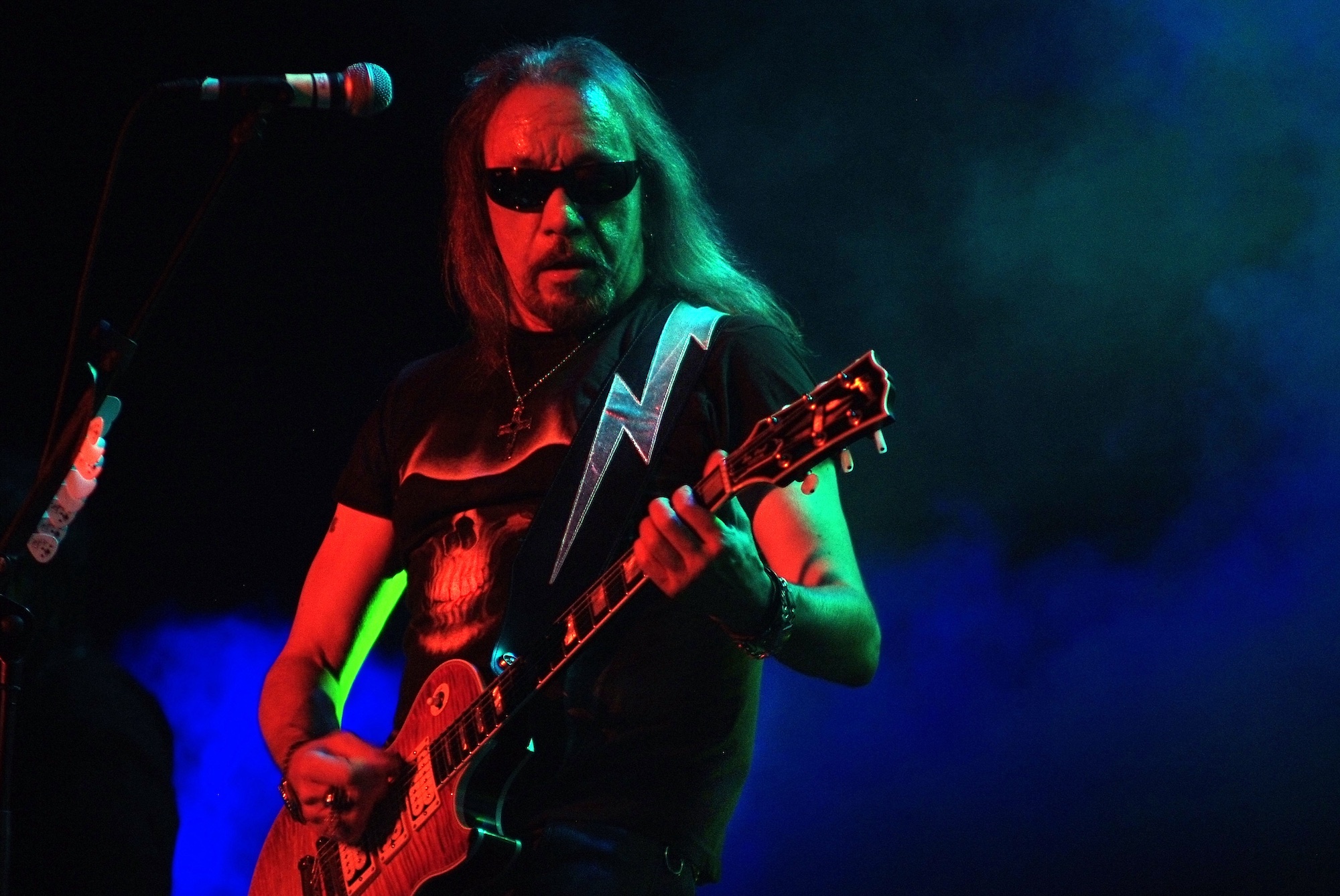 Ace Frehley, photographed onstage &amp;ndash; Les Paul in hand &amp;ndash; in 2008