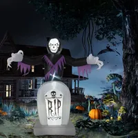 Winado 6FT Halloween Inflatable Death and Grave Decoration