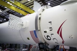 Four hypersonic grid fins on the SpaceX Falcon 9 rocket will assist in precision landing.