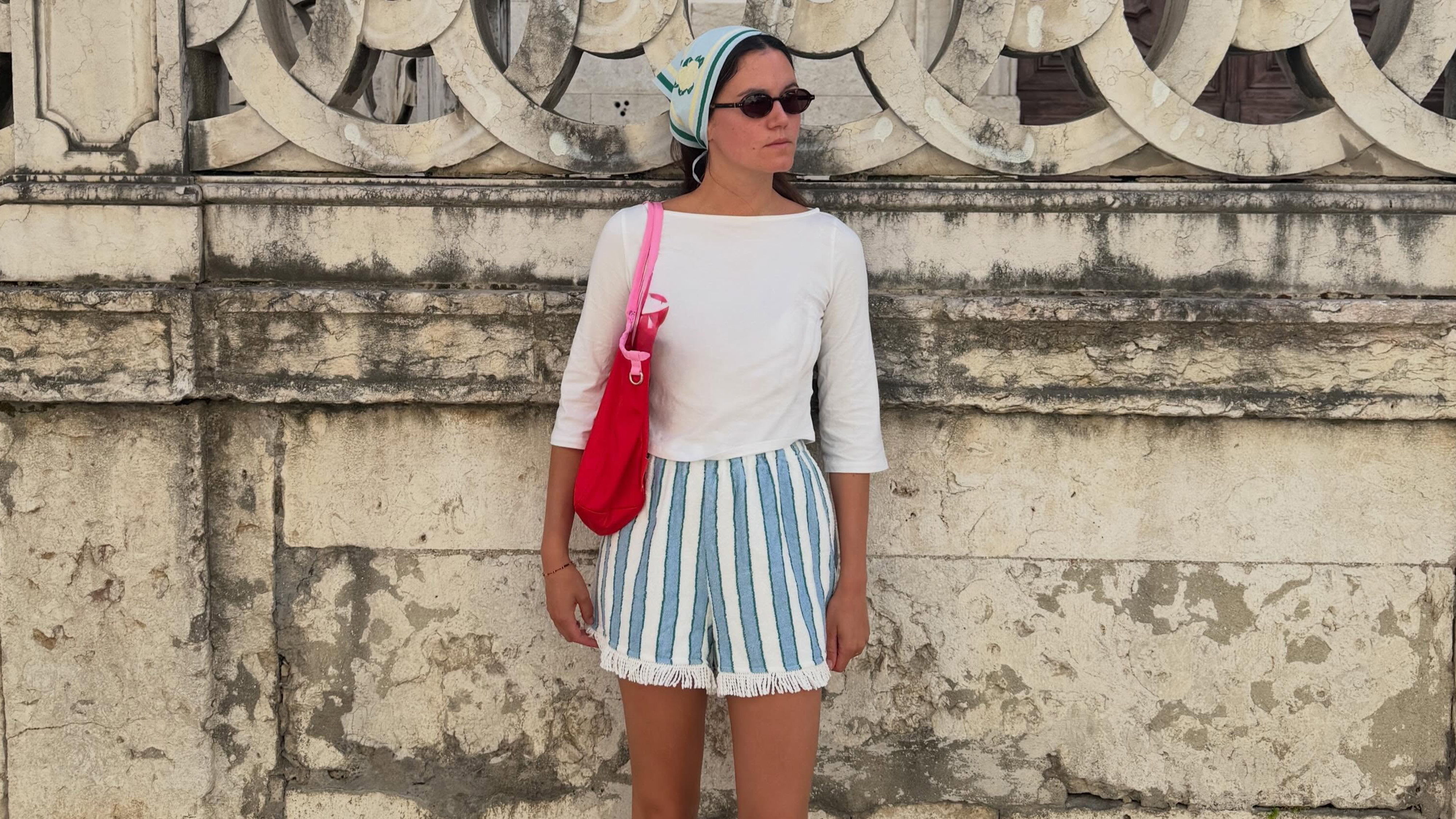 Laurença d'Orey in shorts