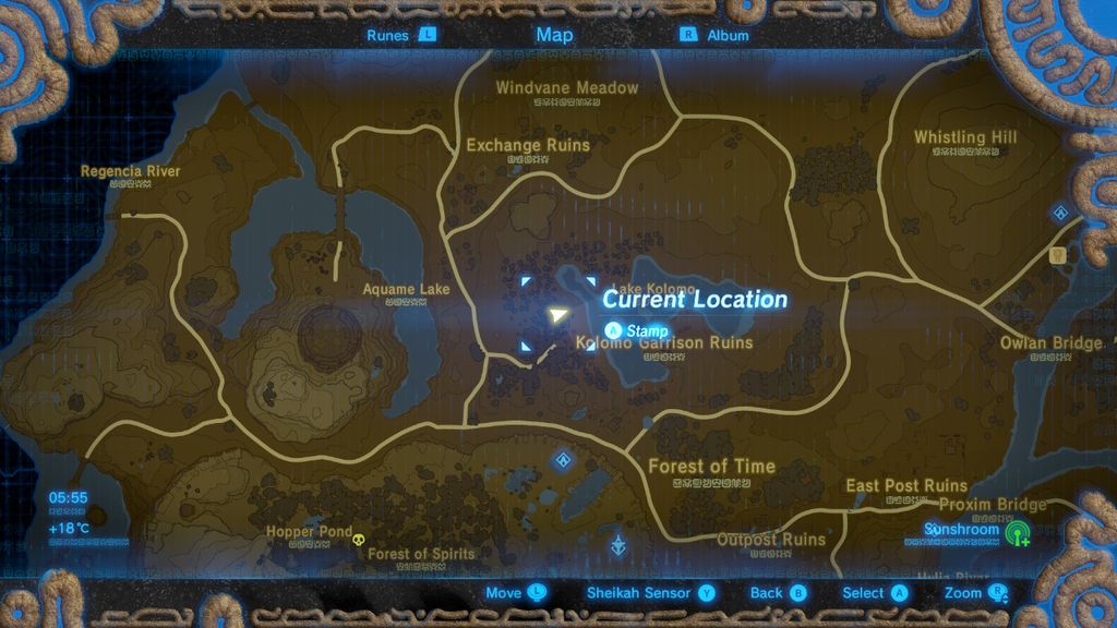 The Legend of Zelda Breath of the Wild Captured Memories locations 