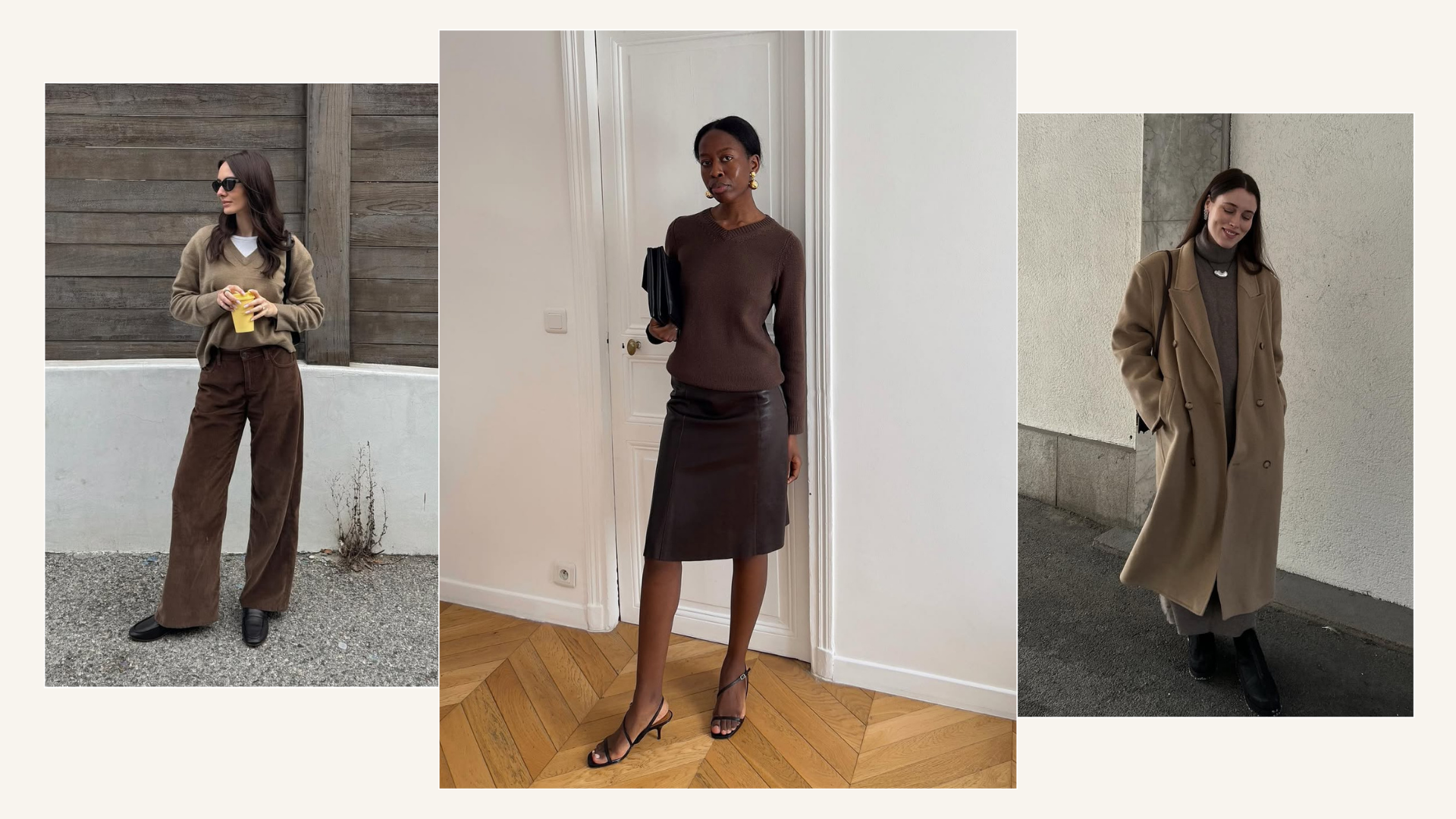 Influencers wearing brown 