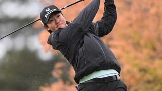 Seonghyeon Kim takes a shot at the 2022 Fortinet Championship