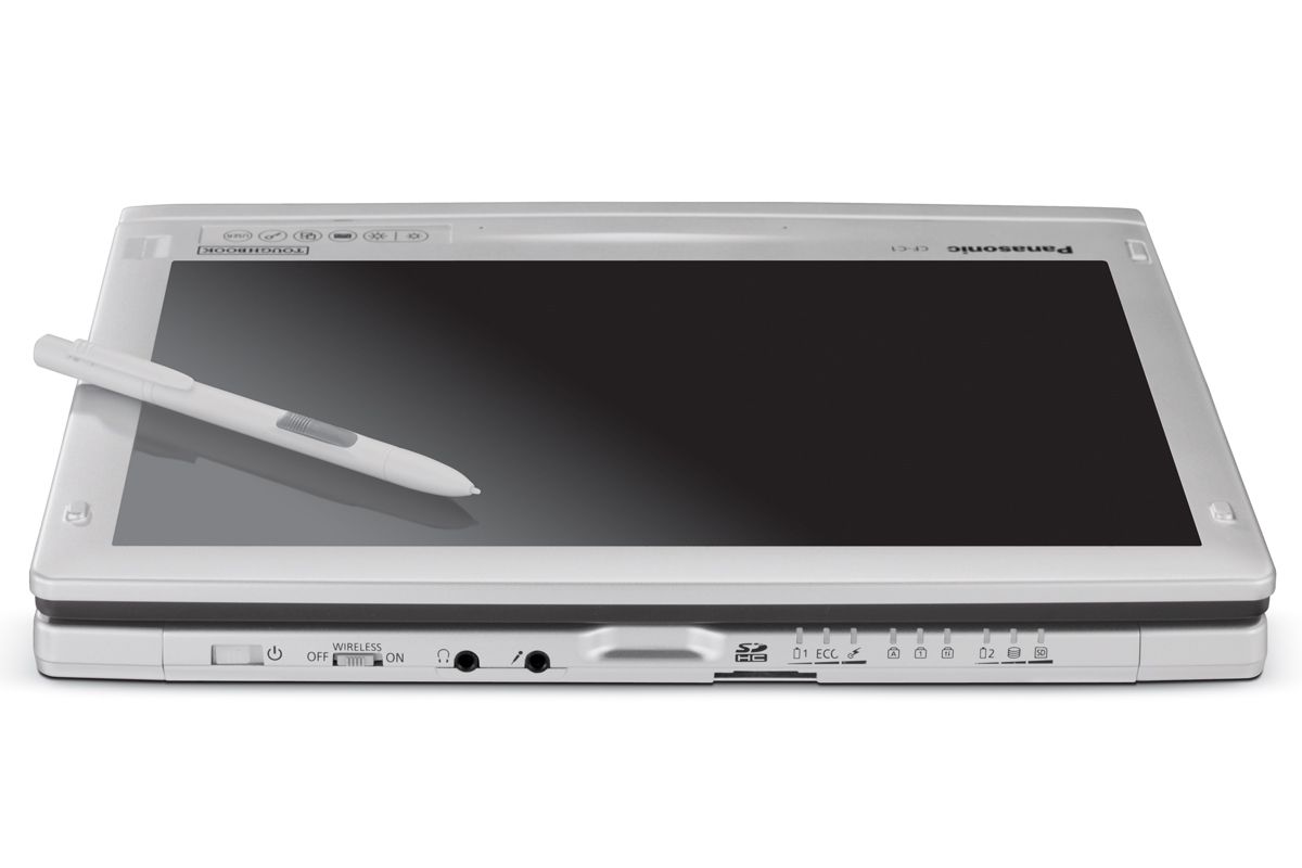The Panasonic ToughBook CF-C1 in tablet mode