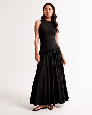 Abercombie & Fitch, Knit Drop-Waist Maxi Dress