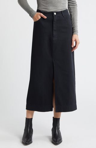 Denim Midi Skirt