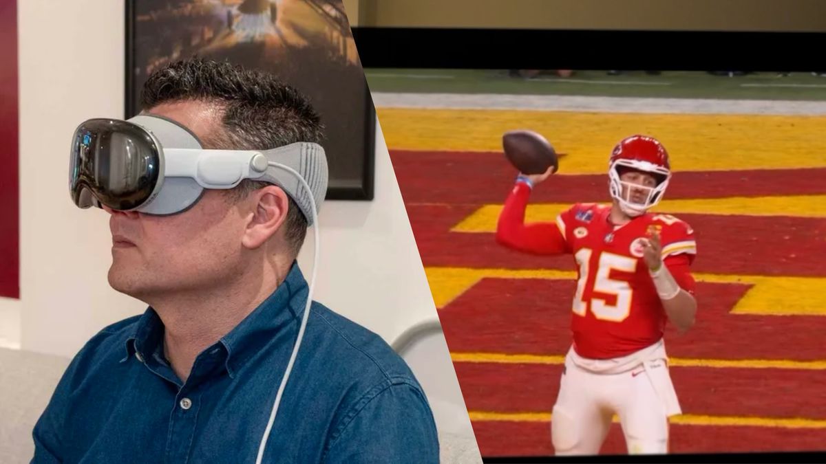 I tried to use the Apple Vision Pro to watch the Super Bowl but stopped — here’s why