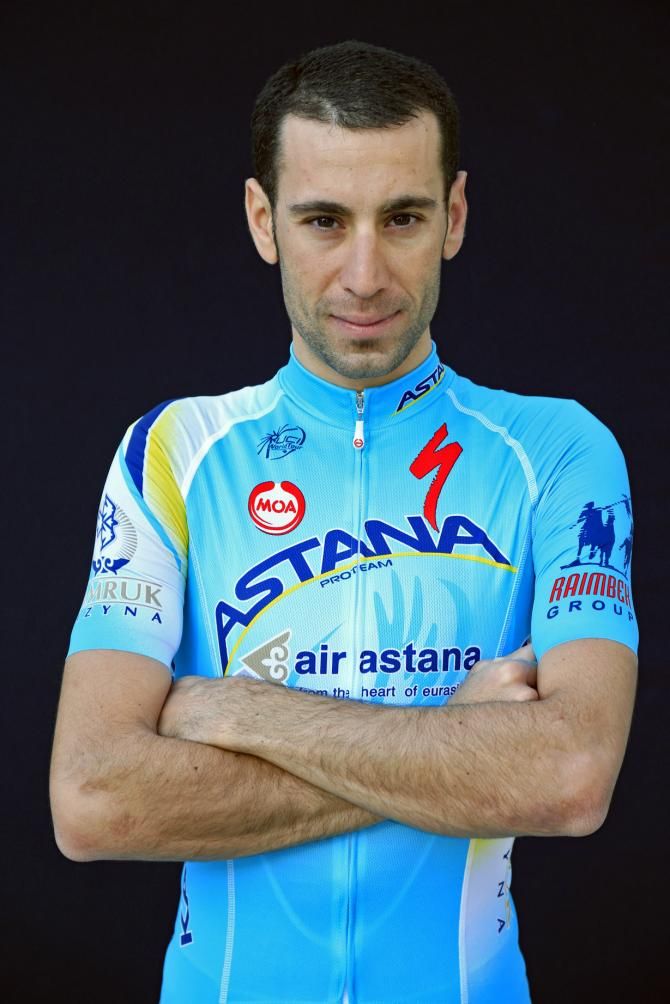 Vincenzo Nibali in the 2014 Astana kit