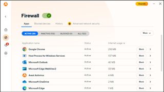 Avast One Gold: firewall