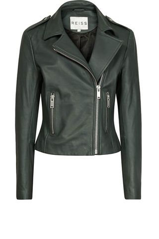 Reiss Green Leather Jacket, £350