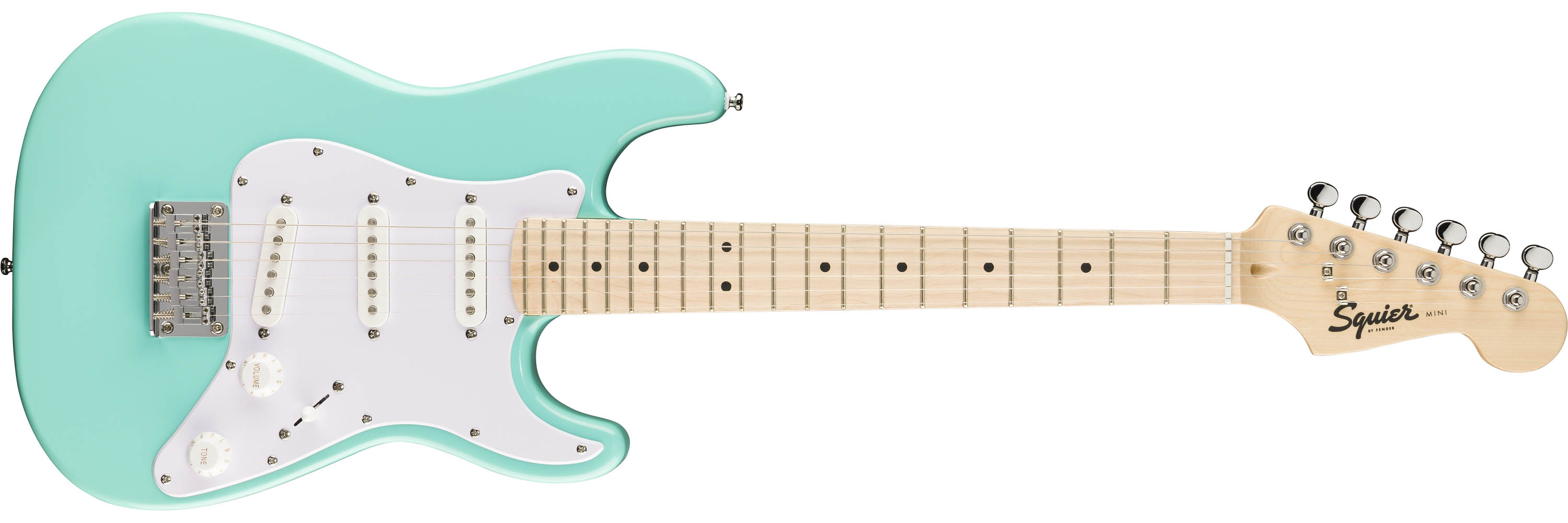 Squier Sonic Series Mini Stratocaster in Sea Foam Green