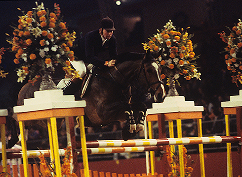 Nick Skelton riding Showtime at Olympia in 1994