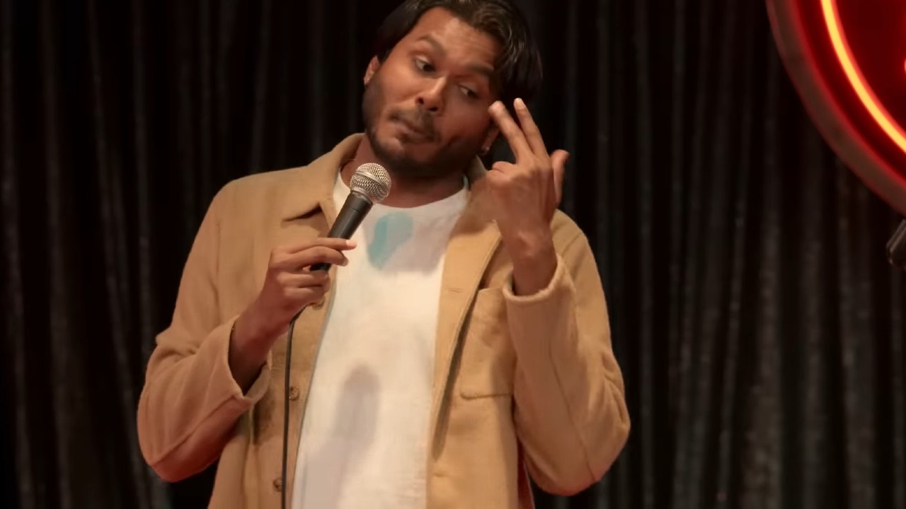 Usama Siddiquee doing stand up comedy on Funny AF with Kevin Hart.