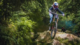 Tahnée Seagrave at Red Bull Hardline 2023 in Dinas Mawydd on July 13th, 2023 in Wales.