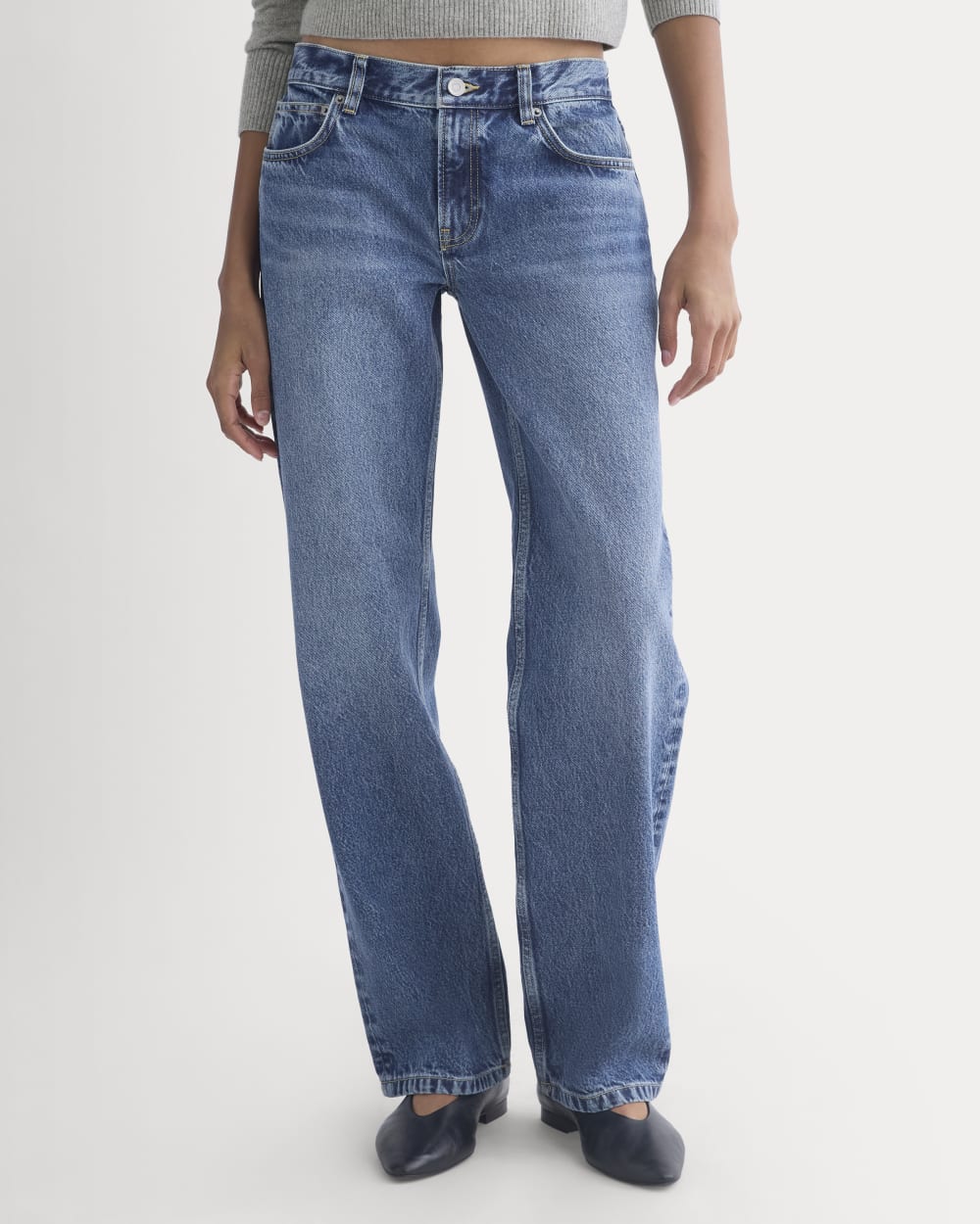 Everlane X Elena Bonvicini La Brea Low-Rise Baggy Jean | Blue Bird Indigo - 23