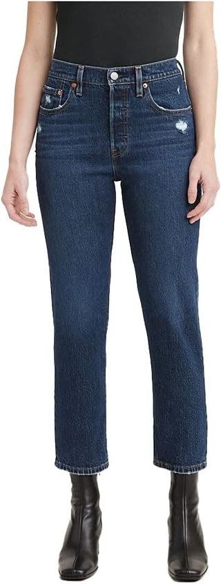 Levi's Women's 501 Crop Jeans, Salsa Authentic (waterless), 28