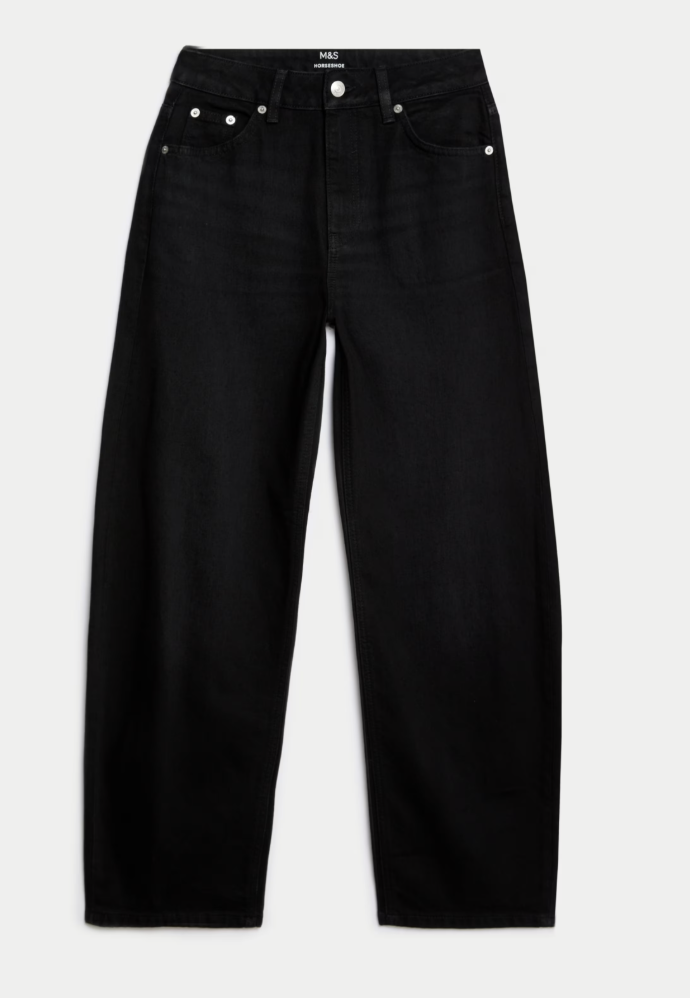 Mid Rise Relaxed Horseshoe Jeans