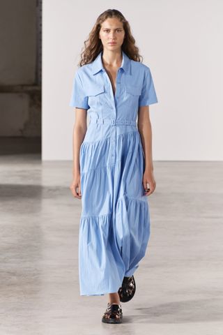 ZW COLLECTION SHIRT DRESS WITH BELT