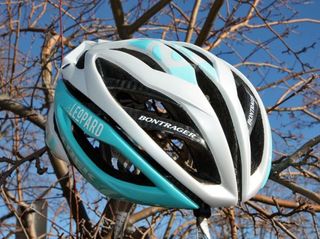 Bontrager has provided the Leopard Trek team with the all-new Oracle helmet and our first impressions are that it's a worthy lid for Pro Tour-level competition.