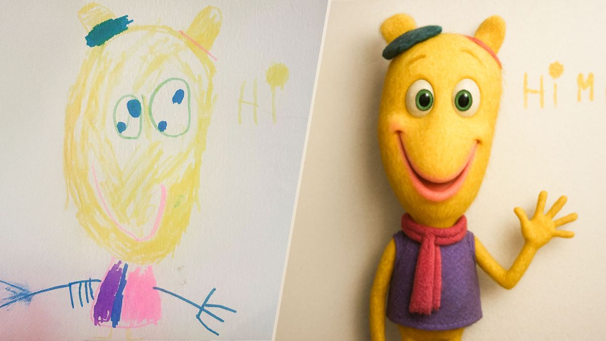 Kids Art Transformed to Lifelike Images