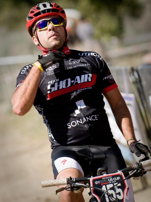 Diego Mendonna (Sho-Air) at the finish line