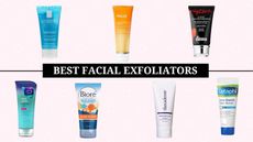 best facial exfoliator main collage of exfoliants
