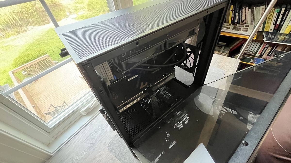 A NZXT Player PC (5070 Intel Edition) sitting on a desk