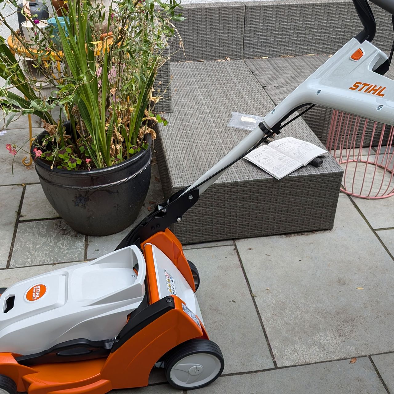 Stihl lawn mower testing