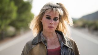 Billie Piper as Cassandra in Netflix's "Kaos"