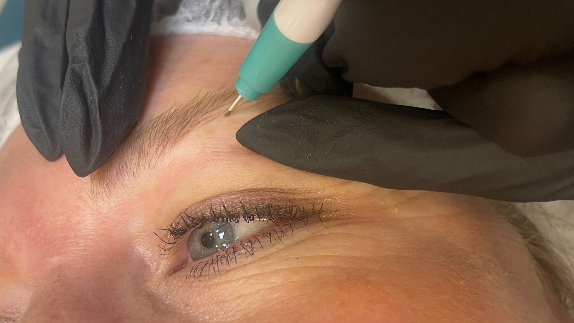 Sarah cooper white pictured after microblading treatment