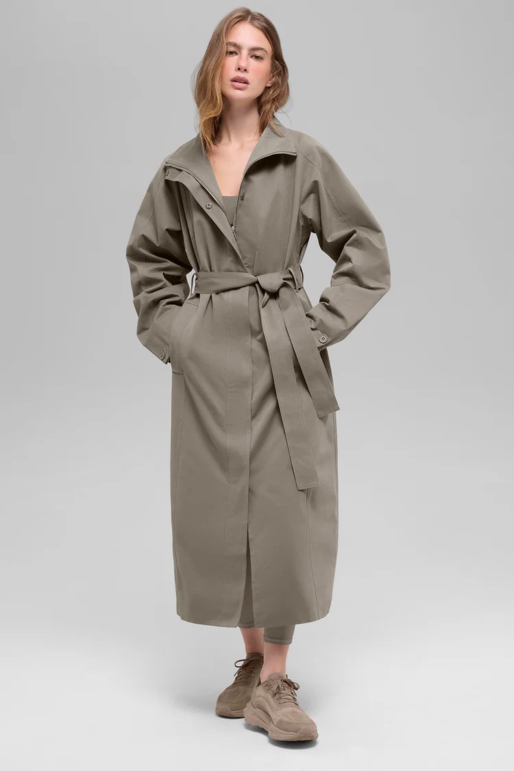 Alo Yoga trench coat.