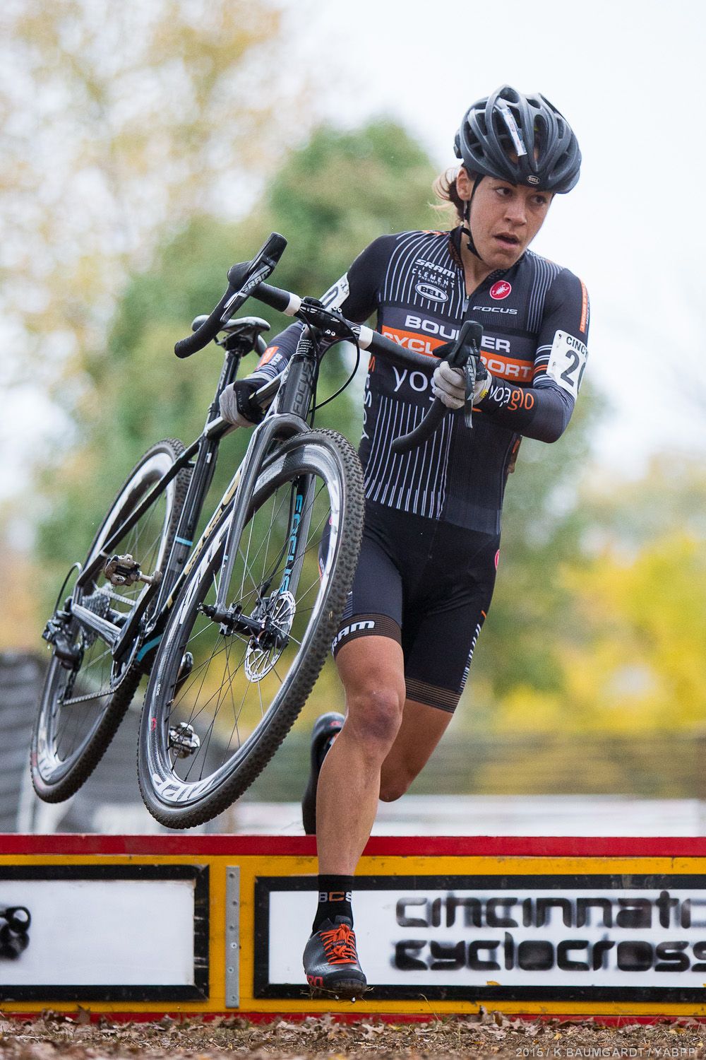 Crystal Anthony over the barriers ahead of teammate Amanda Miller