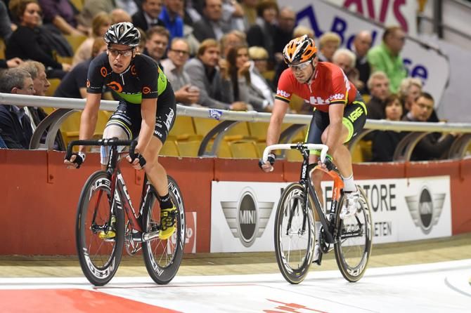 Leif Lampater and Alex Rasmussen during the sprint