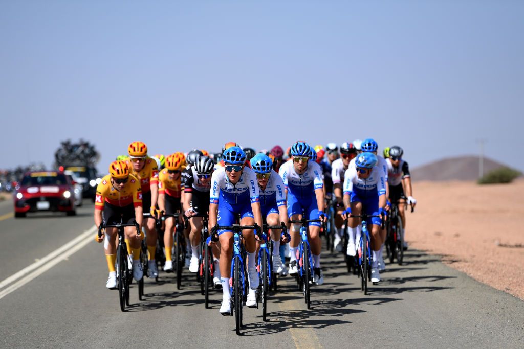Jayco Alula rode for Dylan Groenewegen at the Saudi Tour