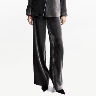 Mango Velvet Suit Trousers