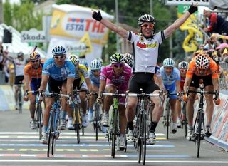 Mark Cavendish won his first ever Grand Tour stage during the 2008 Giro d'Italia.