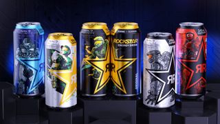 Halo Infinite Rockstar Energy drinks