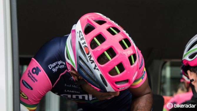 Lampre-Merida are using all-new helmets from Suomy - here's a new view of the lid that's soon to be launched