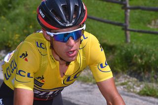 Richie Porte (BMC) put time into Chris Froome on Alpe d'Huez at the Dauphine.