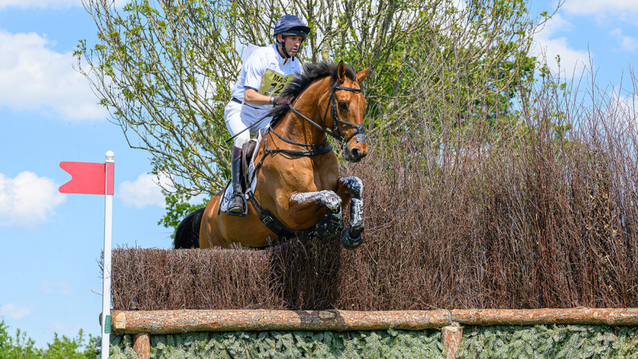 New world number one Harry Meade riding Superstition at Badminton 2025.