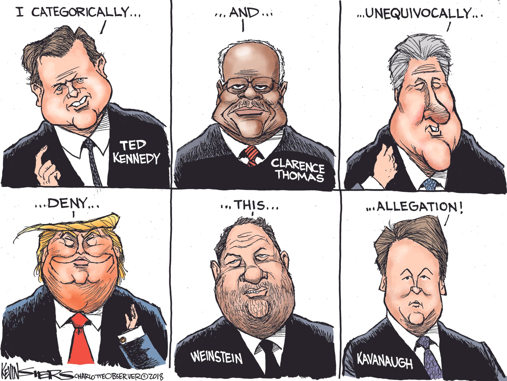 Political cartoon U.S. sexual assault allegation Brett Kavanaugh ...