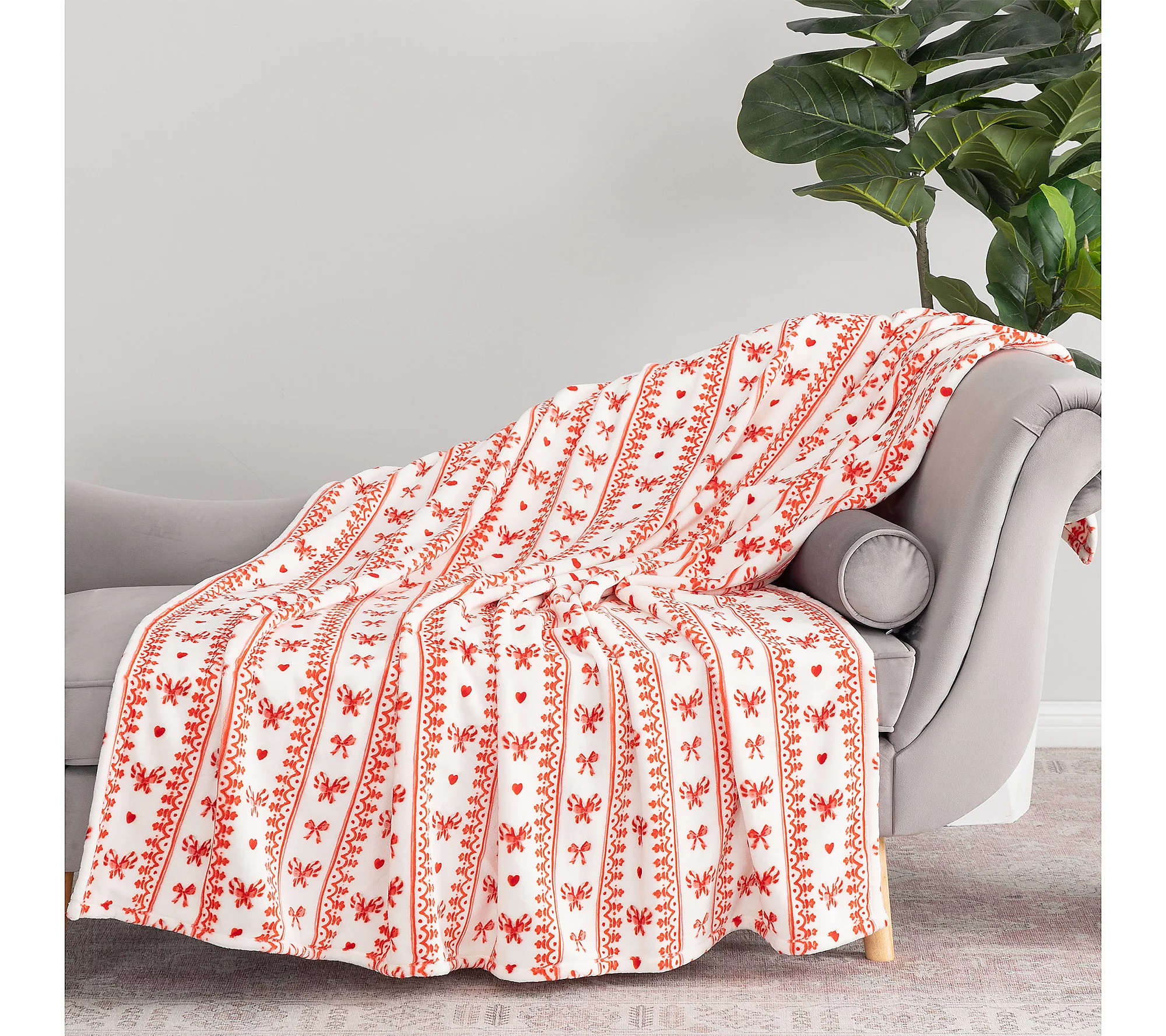 Berkshire Oversized Holiday Throw With Plush Gift Bag