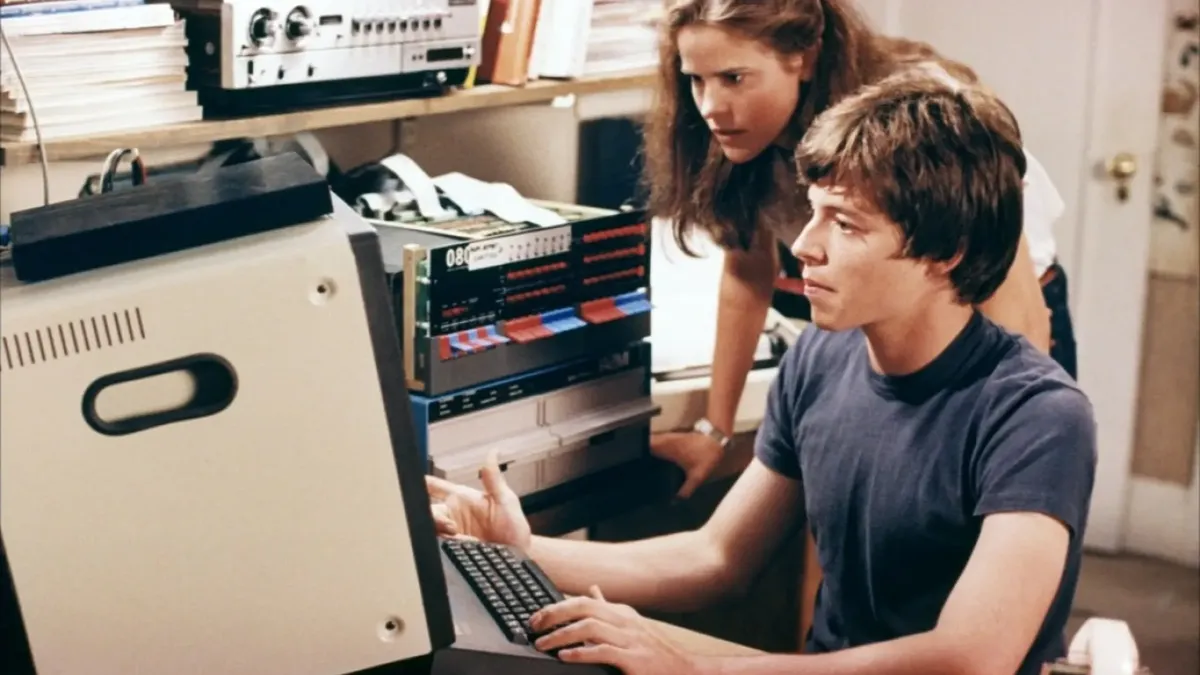 Hacking school computer in movie War Games