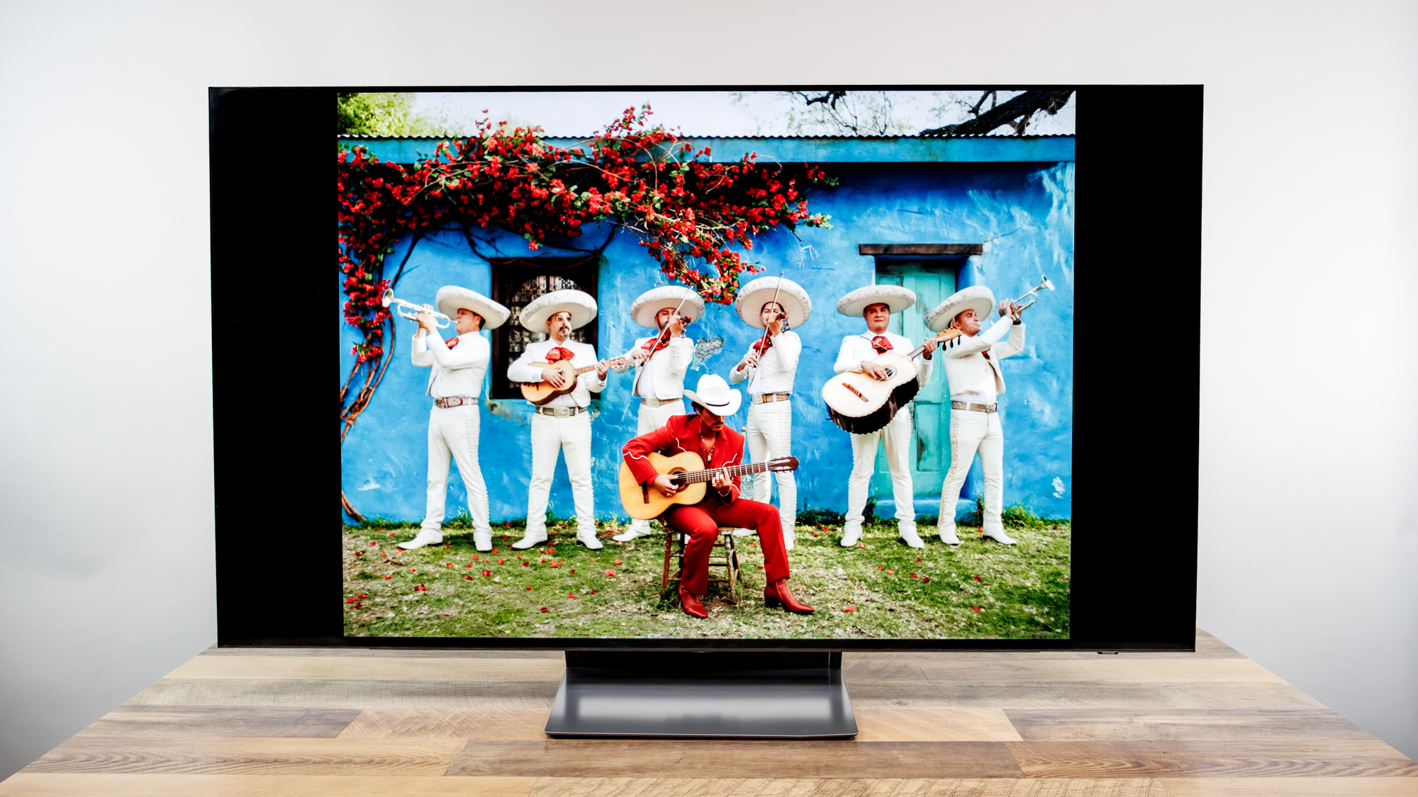 Samsung OLED S90H 4K TV on a desk