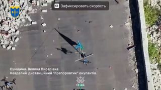 'Enemy rags do not remain on Ukrainian soil for long': Ukrainian forces destroy Russian flag 30 seconds after it was dropped by a drone
