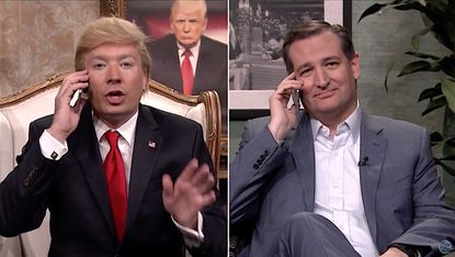 Jimmy Fallon's Donald Trump calls Ted Cruz