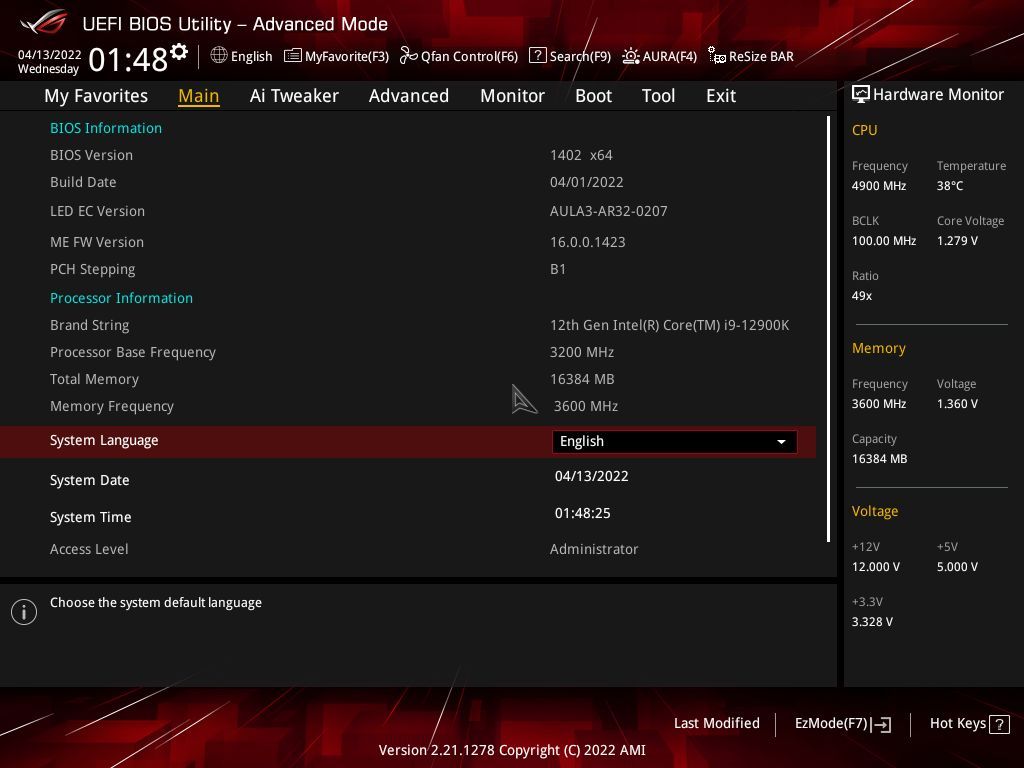 Asus ROG Strix B660-A Gaming WIFI D4