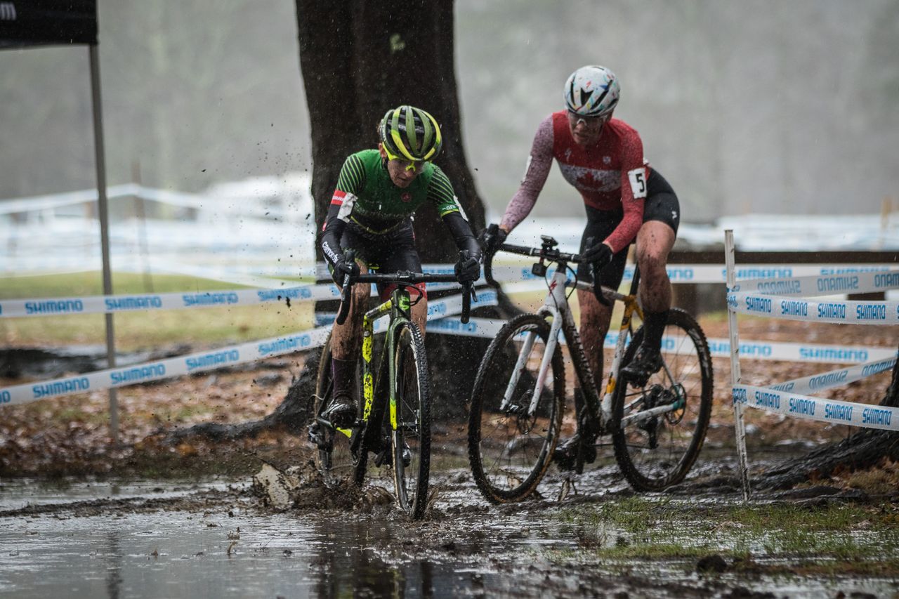 Katie Keough battles with Ruby West