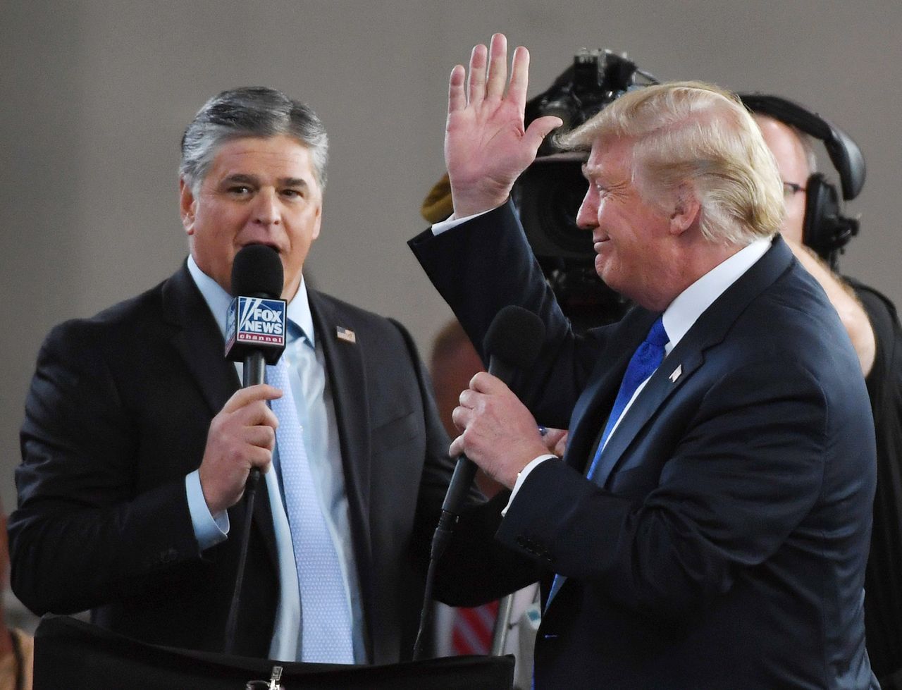 President Trump and Sean Hannity.